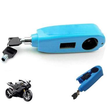 Imagem de Trava De Moto Manete Manopla Guidao Freio Embreagem Cadeado Antifurto Acelerador Motocicleta Bicicleta Bike Proteçao