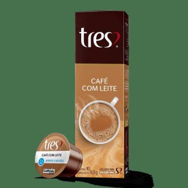 Imagem de Cápsula Três Corações Café Com Leite 10 Unidades 90g