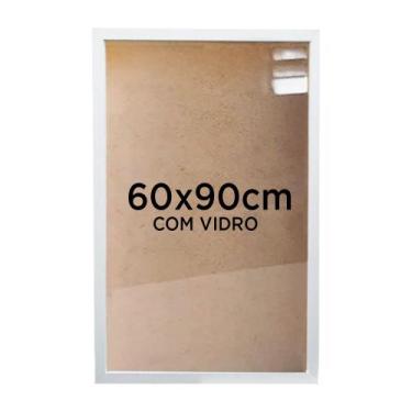 Imagem de Moldura Quadro Caixa 3cm 60x90cm Foto Poster Ilustração Com Vidro - Vá