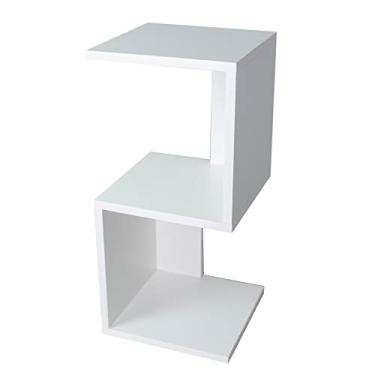 Imagem de Nicho Mesa de Cabeceira Modelo S MDF Branco