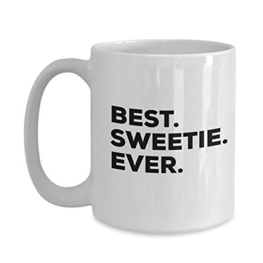Imagem de Caneca Sweetie – Caneca de café Best Sweetie Ever – Para uma ideia de presente – Adicione a um conjunto de caixa de presente – Aniversário, Dia das Mães, Natal, Dia dos Namorados