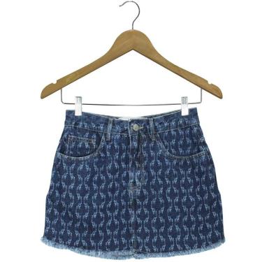 Imagem de Saia Labellamafia Denim Azul Feminina-Feminino