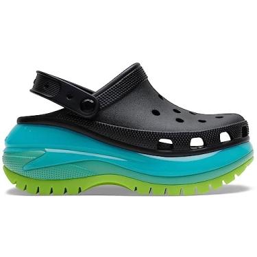 Imagem de Sandália crocs classic mega crush clog black/multi - 38