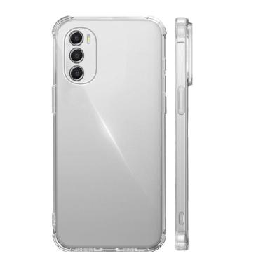 Imagem de Capinha Capa Compatível Com MOTOROLA moto g52 XT2221 g82 Tela 6.6 Borda Anti Queda transparente