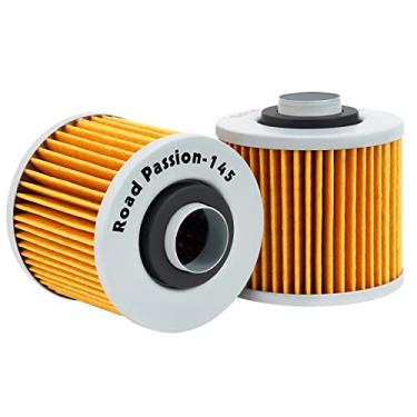 Imagem de Road Passion Filtro de óleo para YAMAHA XVS1100 V-STAR 1999 SILVERADO 02-09 MIDNIGHT CUSTOM 06-09 CUSTOM 1100 00-09 CLASSIC 99-09 (pacote com 2)