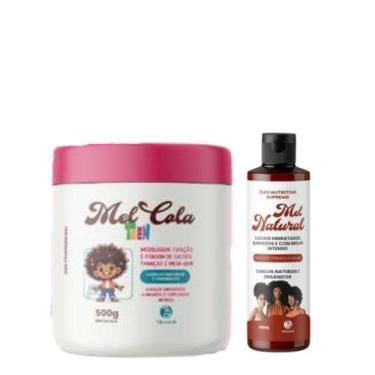 Imagem de Kit Mel Cola Teen 500g + Óleo Nutritivo Mel Natural 60ml - Trihair
