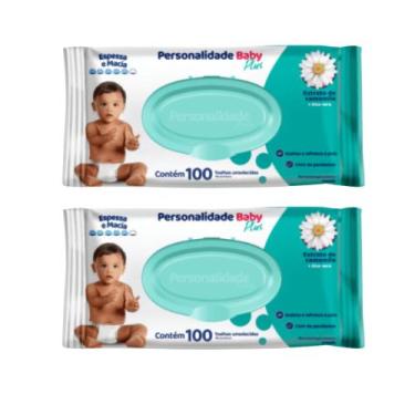 Imagem de Kit C2 Lenço Umedecido Personalidade C100 - Baby plus - Eurofral - Pet