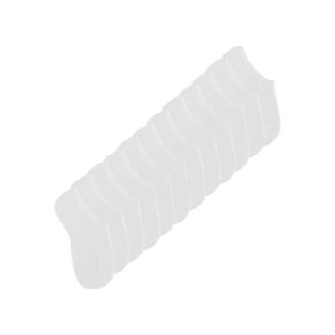 Imagem de Kit 12 Pares de Meias Infantil Invisível Trifil 5442, Branco, 23-26