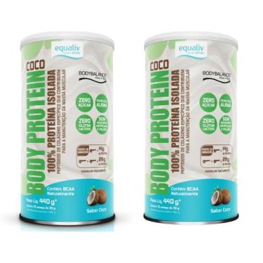 Imagem de Kit 2 Body Protein Proteína Isolada Colágeno Hidrolisado Equaliv, Coco