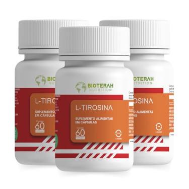 Imagem de L-Tirosina 180 Capsulas BIOTERAH Suplemento Alimentar Vitaminas Auxilio Humor