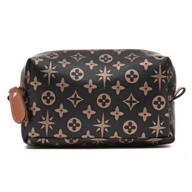 Imagem de Necessaire Estampada Organizadora Feminina Viagem Porta Maquiagem Higi