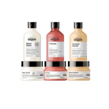 Imagem de L'Oréal Cronograma Completo Metal Detox, Absolut Repair e Inforcer - L