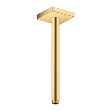 Imagem de AXOR 26438251 ShowerSolutions Tubo de extensão para montagem no teto, 30,48 cm em braço de chuveiro óptico dourado escovado