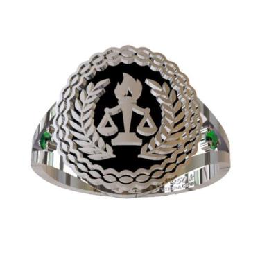 Imagem de Anel De Formatura De Serviço Social Em Prata 950k - Vieira Cruz Joias,