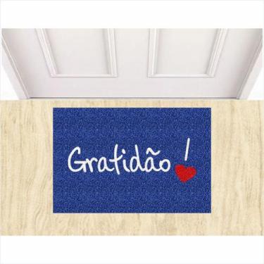 Imagem de Capacho Tapete Gratidão Gratus Para de Decoração. - ZAP TAPETES
