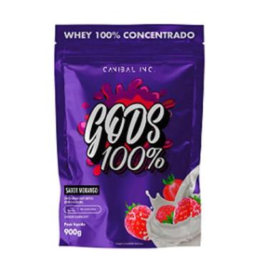 Imagem de Gods Whey 100% 900g CANIBAL INC., Morango