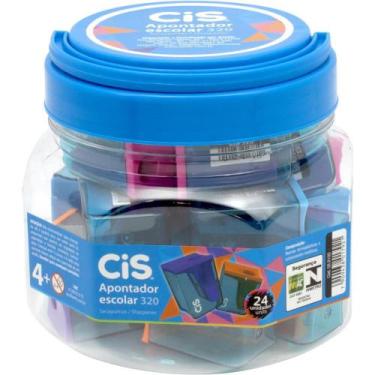 Imagem de Apontador com Depósito CIS 320 Neon  Pote com 24 Unidades - Sertic