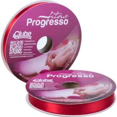 Imagem de Fita de Cetim 15MM 50M Vermelho 209 - Fitas Progresso