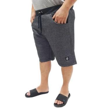 Imagem de Bermuda Moletom Plus Size Extra Grande Reforçada Butu Biru - BUTU BIRU