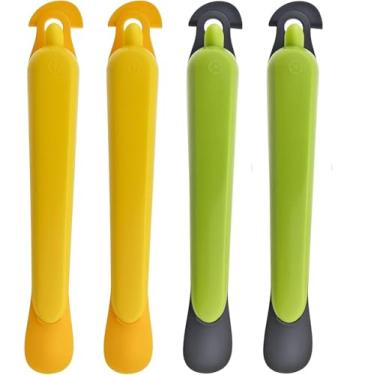 Imagem de "descascador de citros de limão de plástico, ferramenta descascadora de citros de laranja fácil de descascar, ferramenta de descascamento de frutas descascando laranja para cozinha" (Pacote de 4)