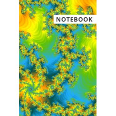 Imagem de Beautiful Notebook with fractal art cover, Daily Planner, Journal, Corporate Gift, 120 lined pages, 6x9, Funny Gift, Boss Gift, Organizer, Office Humor, Gag Gift, Gift for Her, Gift for Him