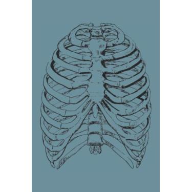 Imagem de Ribs Notebook: Spirit Mountain Blue Matte Finish Lined Journal, 120 Pages, 6 x 9, Gift For Thinkers, List Makers and Doers (Ribs Journal)