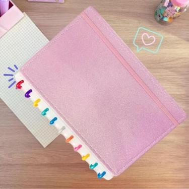 Imagem de Caderno Inteligente Grande B5 Discos Fichário Anotações Capa Dura Gran