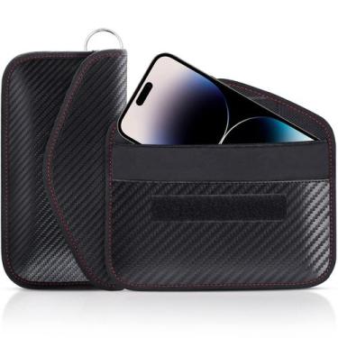 Imagem de Bolsa Faraday Lanpard para Telefones e Chaves de Carro - Pacote com 2 