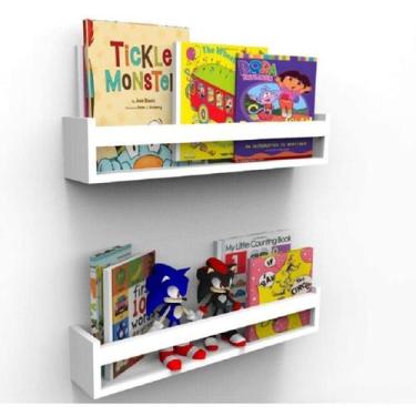 Imagem de Prateleira para livros infantil - 02 Unidades de 45 cm de Comprimento 