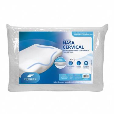 Imagem de Travesseiro Nasa Cervical - Fibrasca Branco