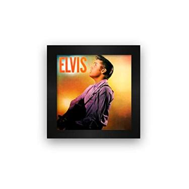 Imagem de Quadro azulejo com moldura Elvis Presley 1956
