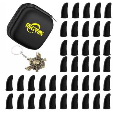 Imagem de Pacote com 40 capas para celular para jogos com estojo de armazenamento e chaveiro Battlefield, luvas de dedo compatíveis com todos os dispositivos com tela sensível ao toque, nanofibras