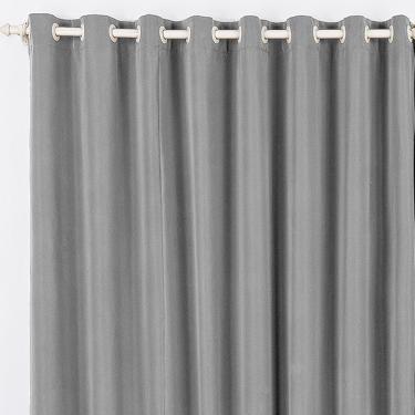 Imagem de Cortina Tóquio Varão Simples Tecido Oxford 4,00M X 2,80M Janela - Cinza