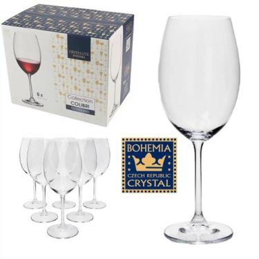 Imagem de Jogo de Taças para Vinho Tinto 6 Peças  Bohemia Crystal Colibri 580ml,