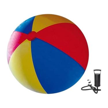 Imagem de EHJRE Bola de bola de praia inflável portátil portátil enorme entretenimento entre entretenimento Brinquedo de jogo dobrável ao ar livre Brinquedo dobrável, Diâmetro 180cm