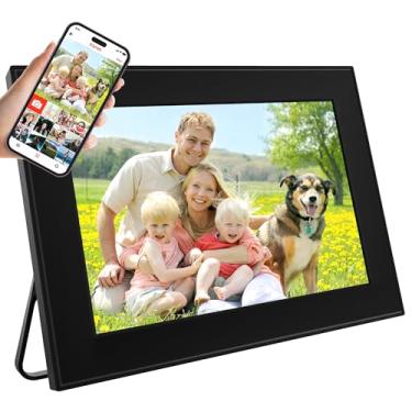 Imagem de CECGAN Porta-Retratos Digital Com Wi-Fi De 32 Gb, Frameo 10,1", Tela Sensível Ao Toque Ips Hd 1280 X 800, Rotação Automática, Compartilhamento Instantâneo Fotos E Vídeos Via Aplicativo Qualquer Luga