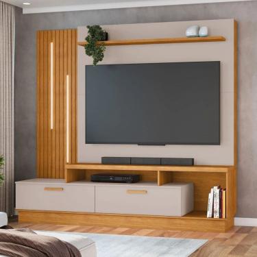 Imagem de Estante para TV até 65 Polegadas Despertar Candian - Cinamomo/Off - JCM Móveis