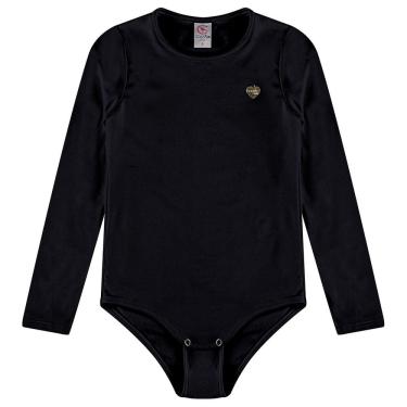 Imagem de Body Collant Térmico Infantil Ultra Comfort Preto Costão