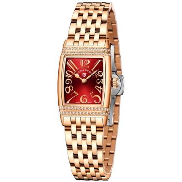Imagem de Relógio feminino quartzo design fino elegante com strass em aço inoxidavel impermavel