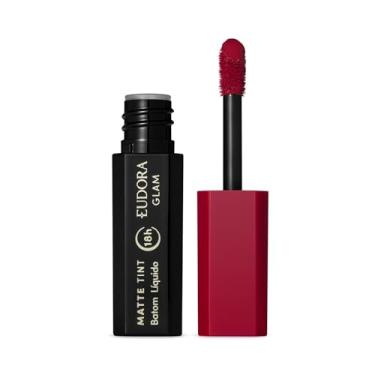 Imagem de Batom Líquido Matte Tint Bordô Intenso Glam 1ml