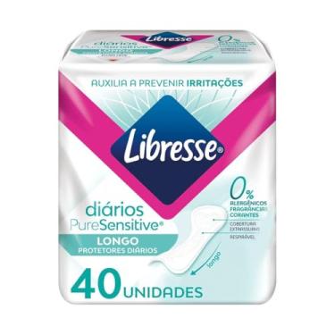 Imagem de Libresse Pure e Sensitive, Protetor Diário Longo 40 unidades