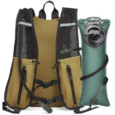 Imagem de HPDF Colete de hidratação com isolamento de bexiga de água de TPU 3L para homens e mulheres, bolsa de hidratação para caminhadas táticas, ciclismo, corrida, escalada