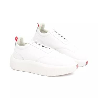 Imagem de Tênis Sneaker Masculino em Couro Premium Solado Alto Confort - Mr Ligh