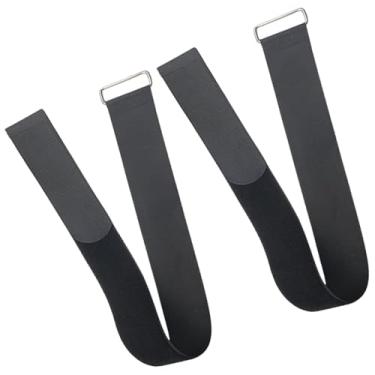 Imagem de XMHBG 1 par de correias ajustáveis universais para pés para máquinas de remo e elípticas, faixas de treinamento de pedal resistentes para academia em casa, exercícios de perna e treinamento físico (20