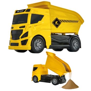 Imagem de Caminhão De Carga Caçamba Brinquedo 21 Cm Meninos