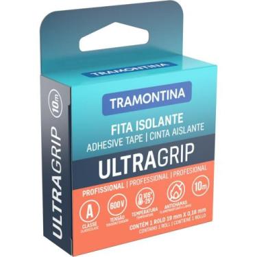 Imagem de Fita Isolante Classe A 0,18x19 mm Tramontina Preta 10 m