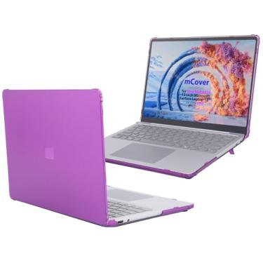 Imagem de mCover A capa é compatível apenas com laptop Microsoft Surface de 13 polegadas 2025+ com Windows PC (modelo # 2095) com CPU Snapdragon e Copilot+ (não serve para outro laptop de superfície) - roxo