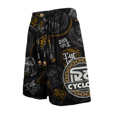 Imagem de Bermuda Cyclone Veludo Prayer, Preto, Cinza, G