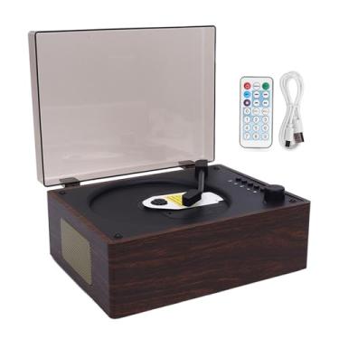 Imagem de RiToEasysports CD Player Portátil, Desgaste Portátil do CD Player Multifuncional Clear Sound Com Controle Remoto para Som Sem Perdas (Cor de nogueira)