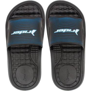 Imagem de Chinelo Slide Infantil Rider Step Menino, Preto, Preto, 31